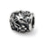 Bird & Floral Charm Bead in Sterling Silver