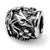 Sterling Silver Bird & Floral Bead Charm hide-image