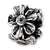 Sterling Silver CZ Floral Bead Charm hide-image