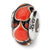 Sterling Silver Red Heart Hand-blown Glass Bead Charm hide-image