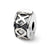 Hinged X Clip Charm Bead in Sterling Silver