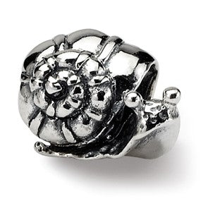 Sterling Silver Kids Snail Bead Charm hide-image