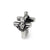 Kids Angel Cross Charm Bead in Sterling Silver