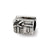 Kids Christmas Present Charm Bead in Sterling Silver