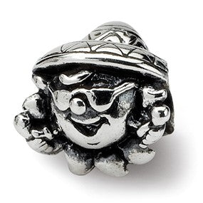 Sterling Silver Kids Clown Bead Charm hide-image