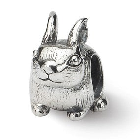 Sterling Silver Bunny Bead Charm hide-image