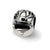 Race Car Helmet Charm Bead in Sterling Silver