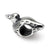 Duck Charm Bead in Sterling Silver