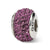 February Full Swarovski Elements Charm Bead in Sterling Silver
