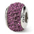 Sterling Silver February Full Swarovski Elements Bead Charm hide-image