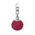 July Swarovski Elements Ball Charm Dangle Bead in Sterling Silver