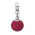 Sterling Silver July Swarovski Elements Ball Dangle Bead Charm hide-image