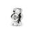 April Swarovski Elements Birthstone Charm Bead in Sterling Silver