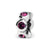 Feb Swarovski Elements Birthstone Charm Bead in Sterling Silver