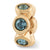 Gold Plated Dec Swarovski Elements Bead Charm hide-image