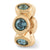 Dec Swarovski Elements Charm Bead in Gold Plated