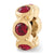 Gold Plated July Swarovski Elements Bead Charm hide-image