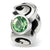 Sterling Silver August Swarovski Elements Birthstone Bead Charm hide-image