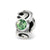 August Swarovski Elements Birthstone Charm Bead in Sterling Silver