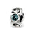 December Swarovski Elements Charm Bead in Sterling Silver