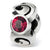 Sterling Silver July Swarovski Elements Birthstone Bead Charm hide-image