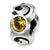 Sterling Silver Nov Swarovski Elements Birthstone Bead Charm hide-image