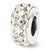 Sterling Silver April Double Row Swarovski Elements Bead Charm hide-image