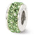 Sterling Silver Aug Double Row Swarovski Elements Bead Charm hide-image