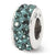 Sterling Silver Dec Double Row Swarovski Elements Bead Charm hide-image