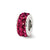 July Double Row Swarovski Elements Charm Bead in Sterling Silver