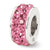 Sterling Silver Oct Double Row Swarovski Elements Bead Charm hide-image