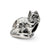 Ragdoll Cat Charm Bead in Sterling Silver