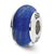 Sterling Silver Blue/White Scribble Hand-blown Glass Bead Charm hide-image