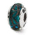 Sterling Silver Blue Hand-blown Glass Bead Charm hide-image