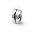 Wavy Spacer Charm Bead in Sterling Silver