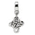 Celtic Weave Cross Charm Dangle Bead in Sterling Silver