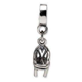 Sterling Silver Chair Dangle Bead Charm hide-image