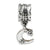 Sterling Silver Letter C Dangle Bead Charm hide-image