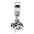 Sterling Silver Kids Pony Dangle Bead Charm hide-image