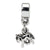 Kids Pony Charm Dangle Bead in Sterling Silver