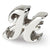 Sterling Silver Letter H Script Bead Charm hide-image