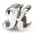 Sterling Silver Letter K Script Bead Charm hide-image