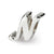 Letter N Script Charm Bead in Sterling Silver