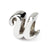 Letter U Script Charm Bead in Sterling Silver