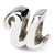 Sterling Silver Letter U Script Bead Charm hide-image
