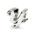 Letter Y Script Charm Bead in Sterling Silver