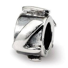 Sterling Silver Letter L Message Bead Charm hide-image