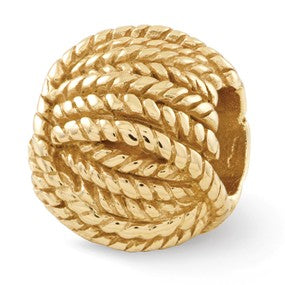 Gold Plated Ball of Yarn Bead Charm hide-image