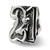 Sterling silver Sweet 21 Bead Charm hide-image