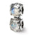 Moonstone Connector Charm Bead in Sterling Silver
